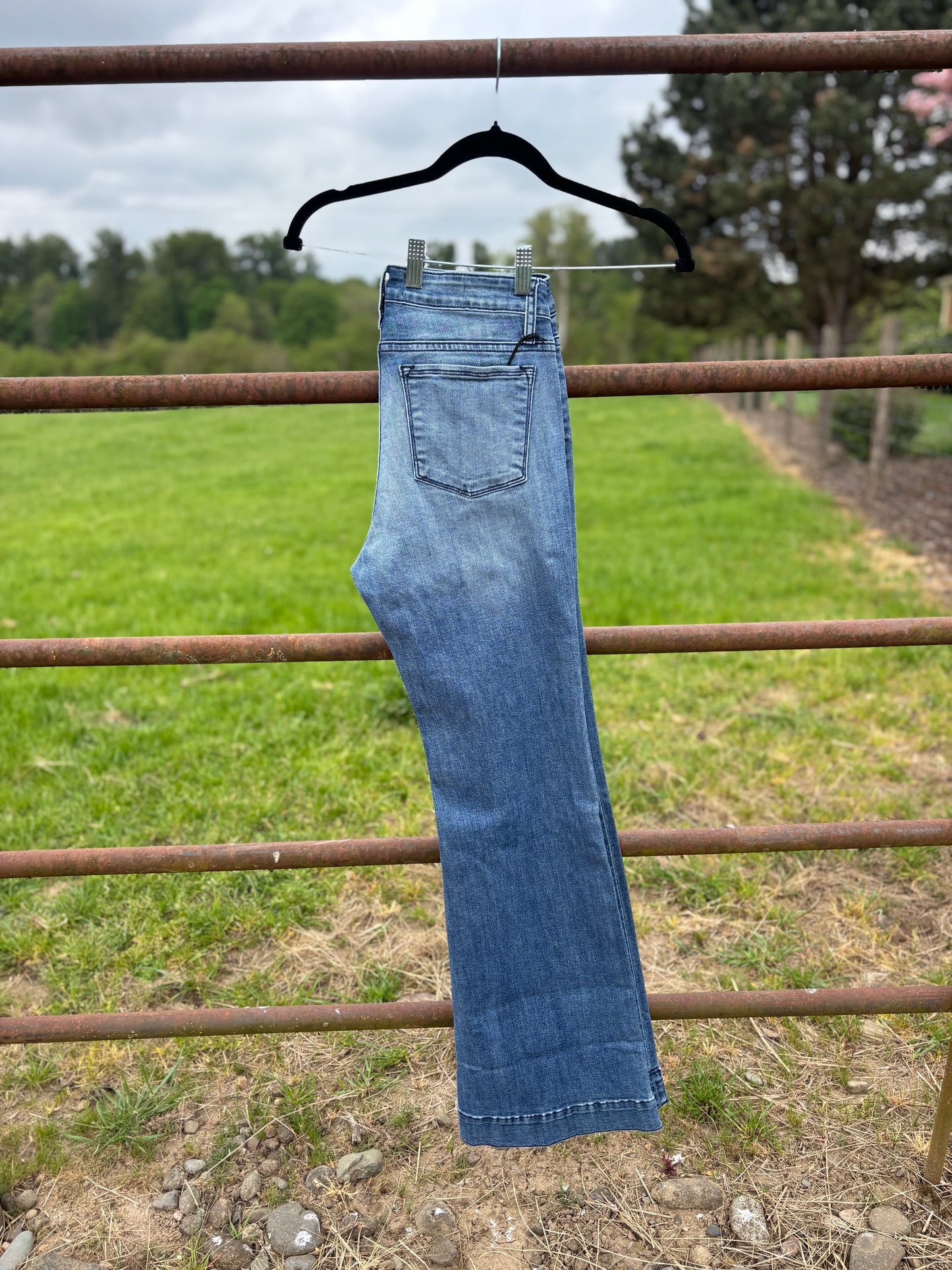 Haala- bella- vintage blue w/ navy stitch LONG