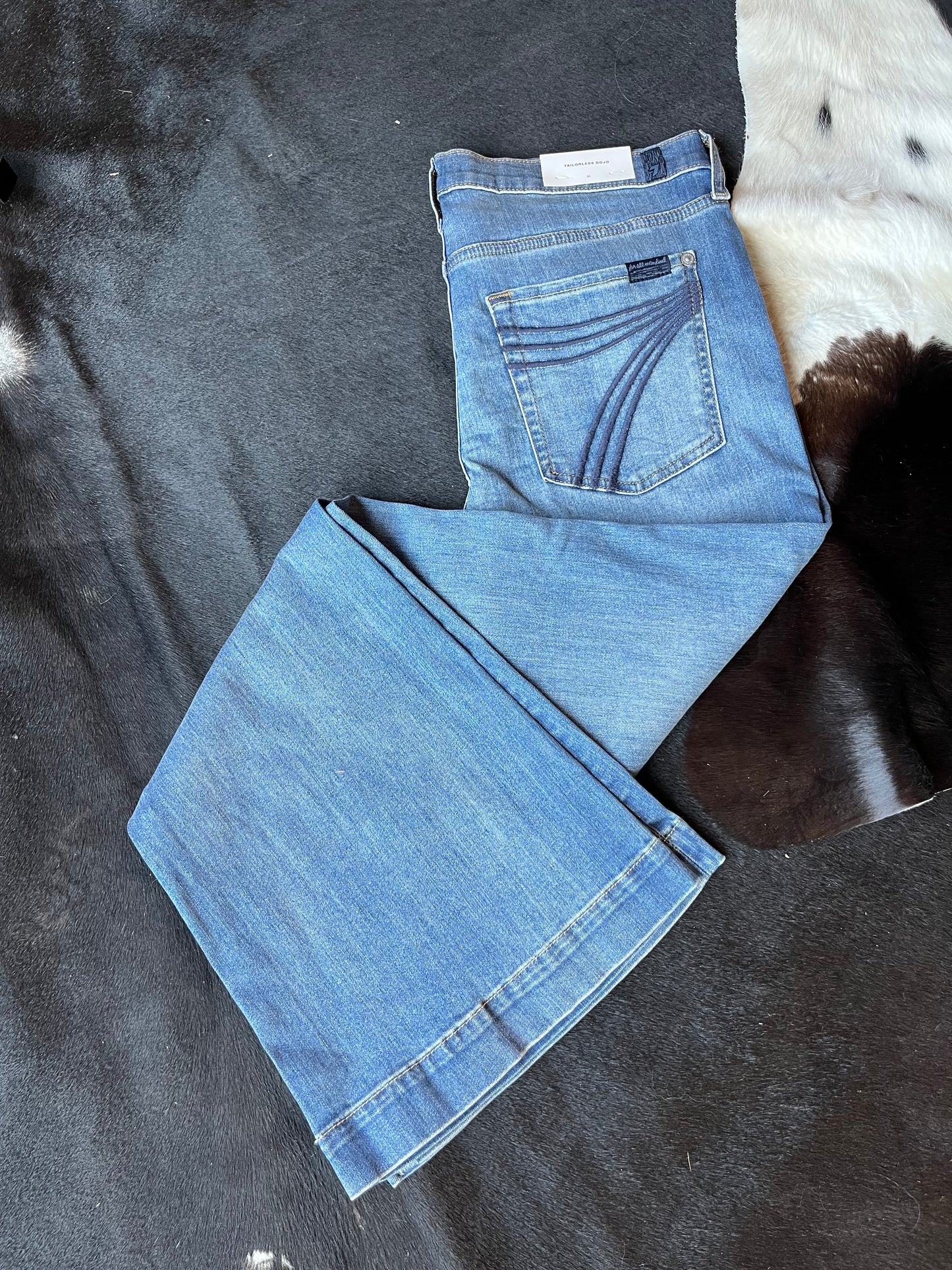 7FAMK DOJO JEAN- TAILORLESS dist auth light