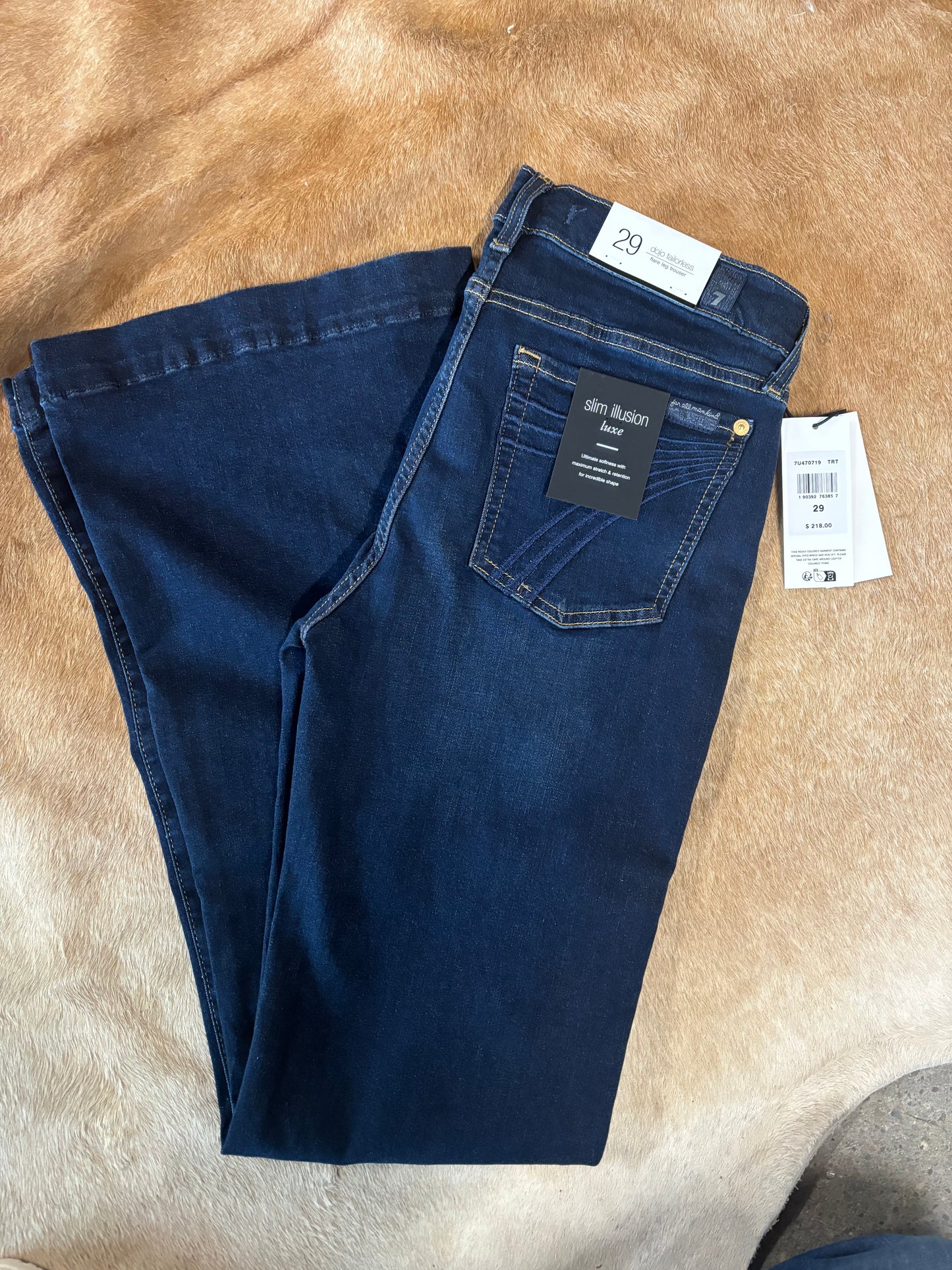 7 FAMK DOJO- tailorless - the slim blue