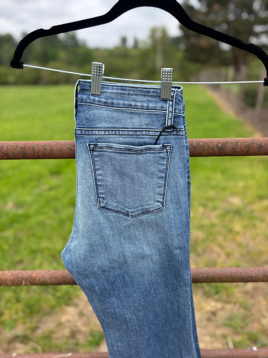 Haala- bella- vintage blue w/ navy stitch LONG
